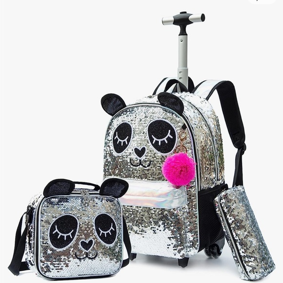 meetbelify Accessories Meetbelify Cute Panda Rolling Backpack